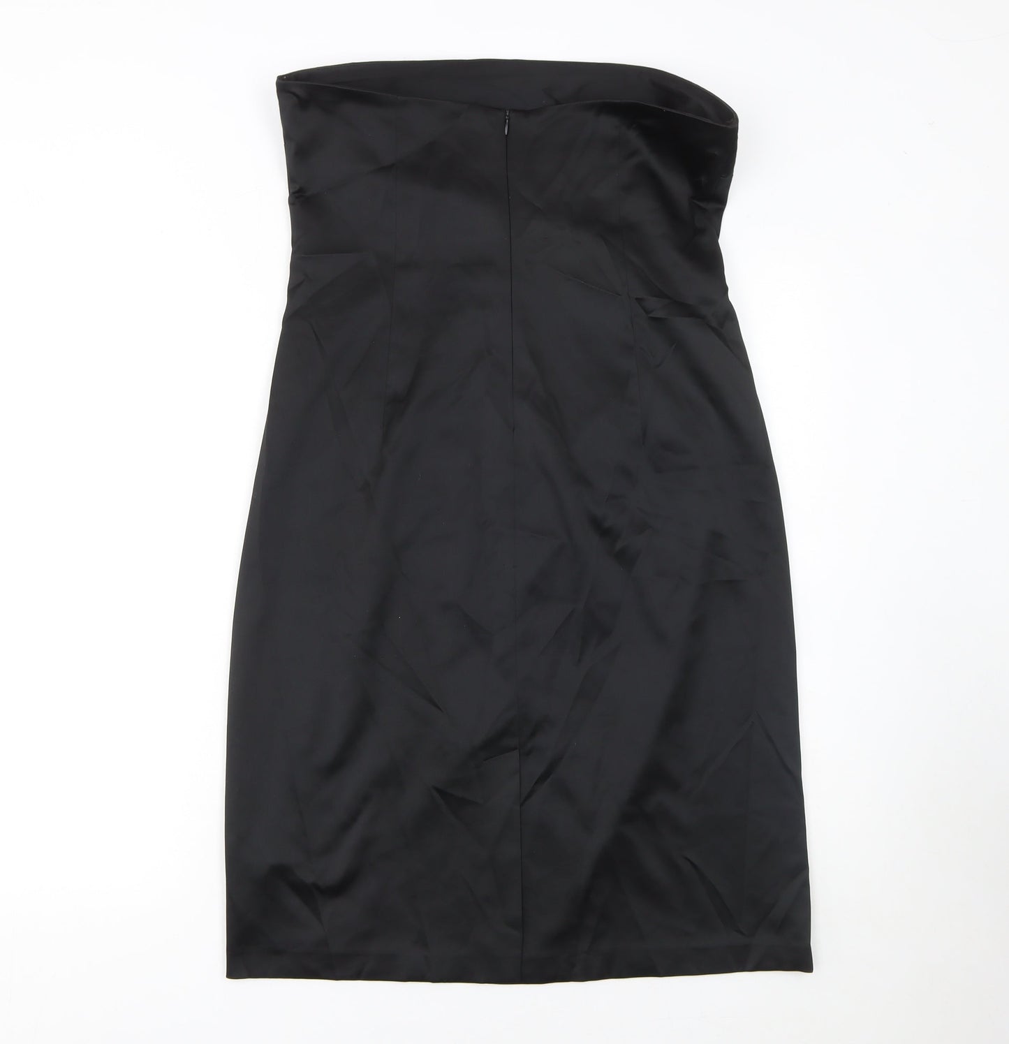 Dorothy Perkins Women’s Black Strapless Bodycon Knee Length Dress Size 14