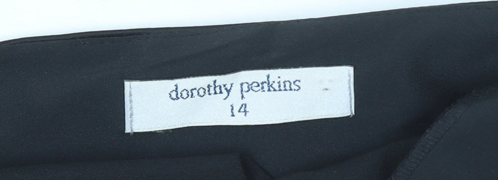 Dorothy Perkins Women’s Black Strapless Bodycon Knee Length Dress Size 14