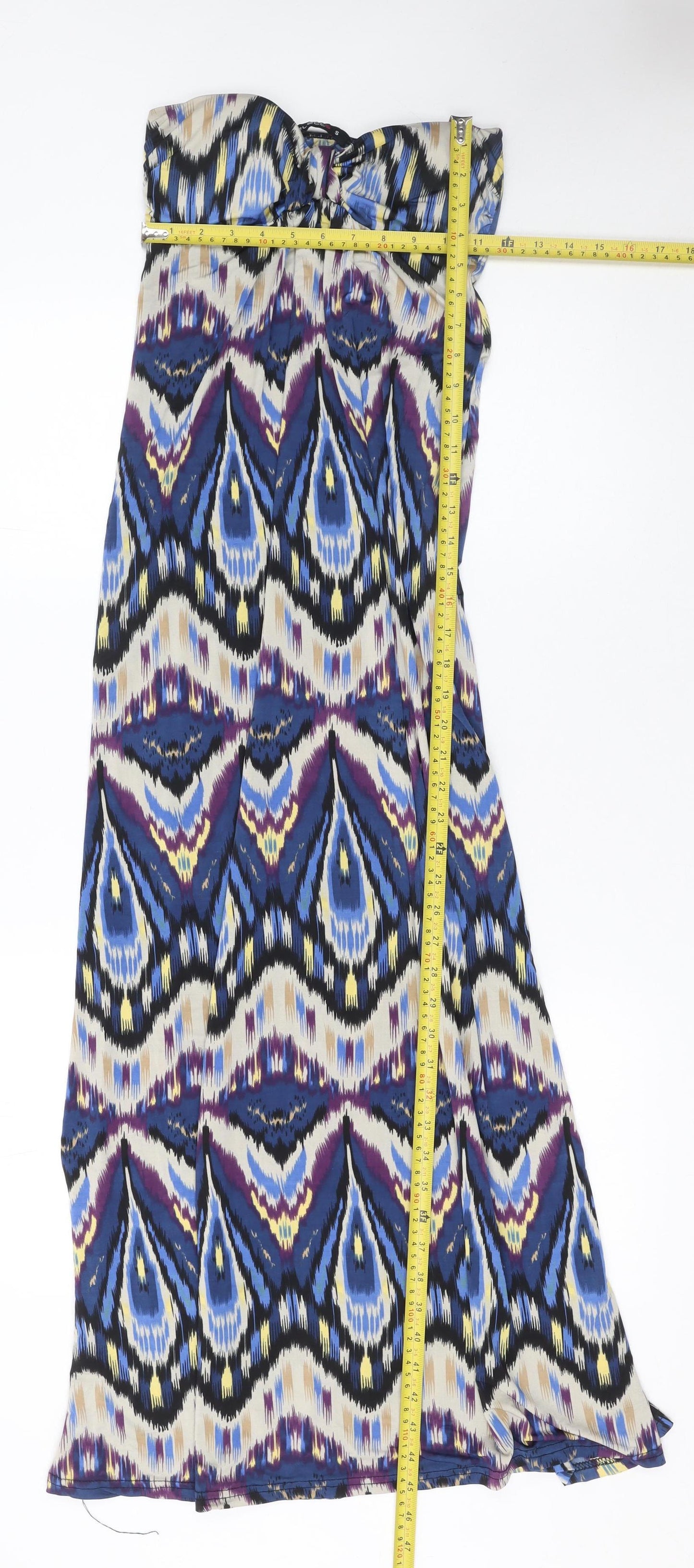 Select Women’s Multicoloured Strapless Maxi Dress Size S