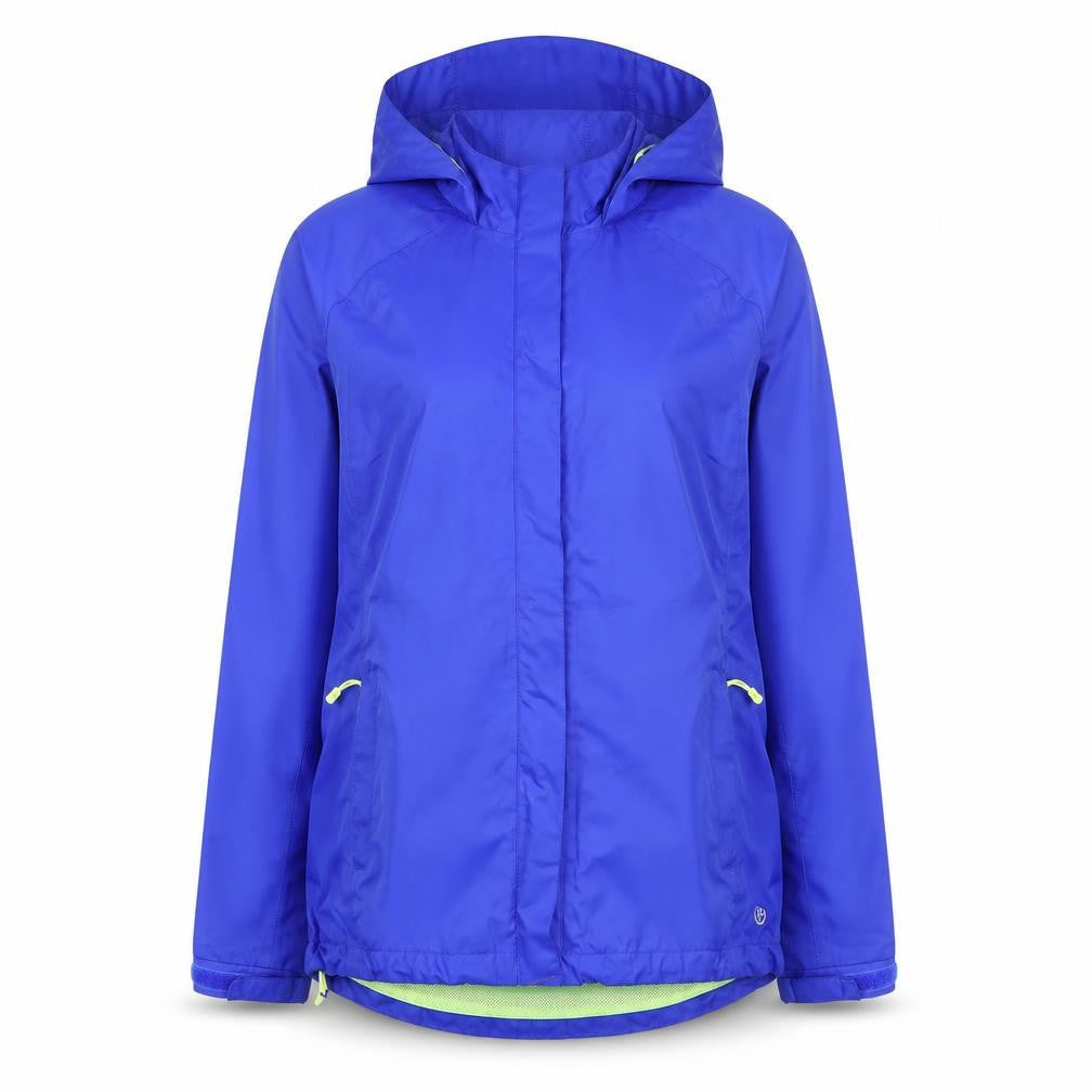 Dunnes Women’s Blue Hooded Rain Jacket Size 10 Lightweight Windproof