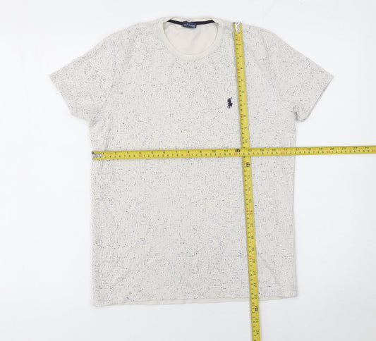 Ralph Lauren Boys Beige Small Short Sleeve Cotton Logo T-Shirt