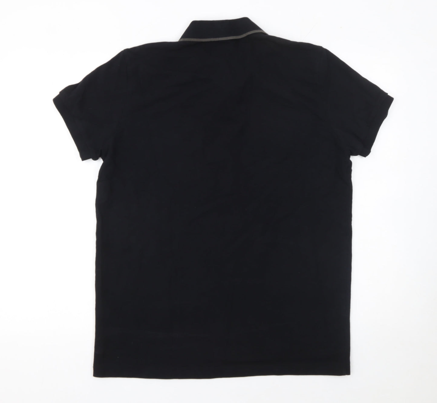 Hugo Boss Mens Black XL Polo Shirt 100% Cotton Classic Casual