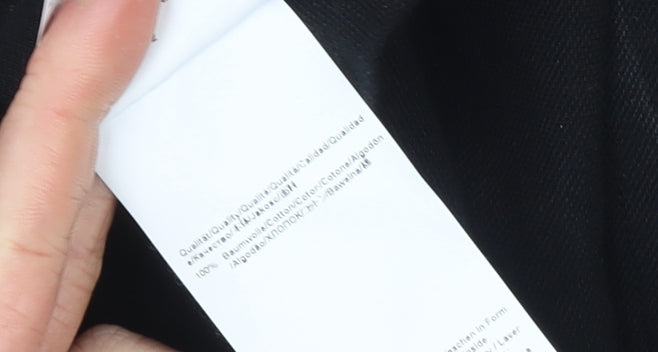 Hugo Boss Mens Black XL Polo Shirt 100% Cotton Classic Casual