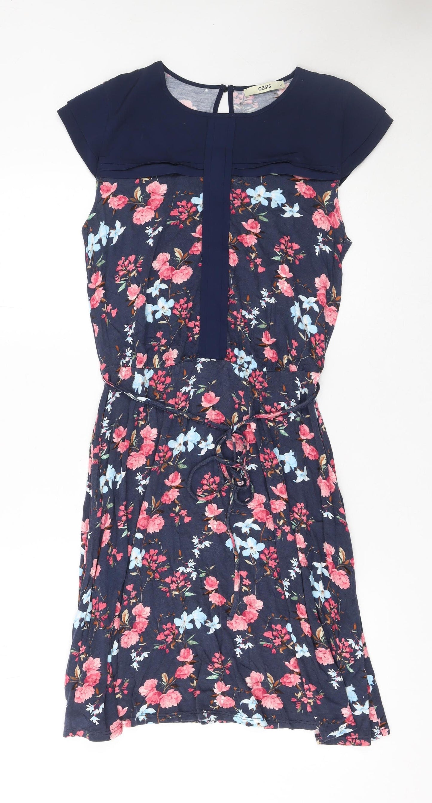 Oasis Women’s Multicoloured Floral Knee Length Fit & Flare Dress - Size M