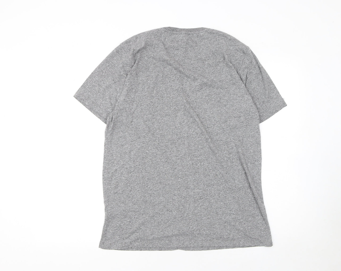 Paraffin Men's Grey 2XL Graphic Cotton Crew Neck T-Shirt