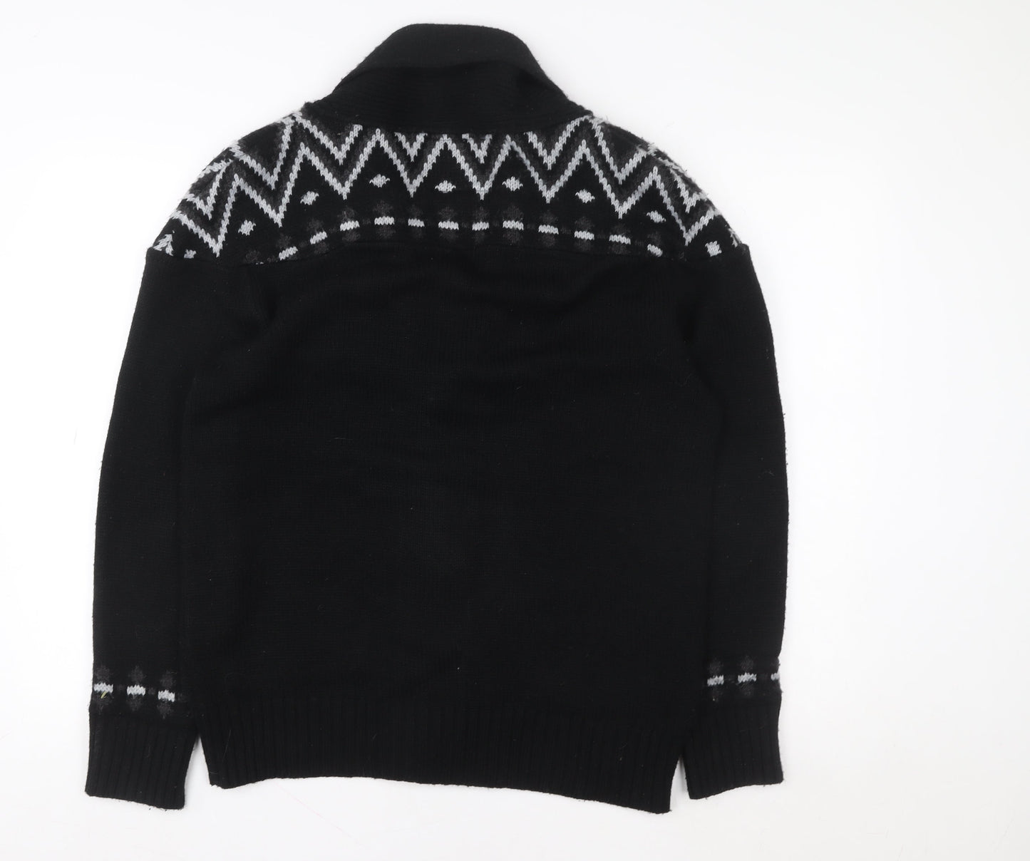 Womens UK M Regular Lee Cooper Black Cardigan Sweatshirt