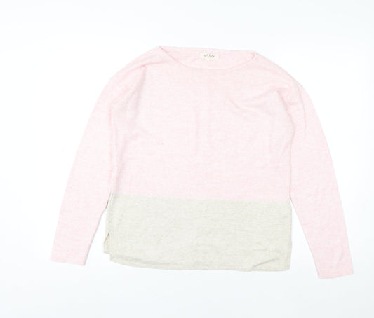 Womens UK 6 Regular Fat Face Pink Pullover Sweatshirt