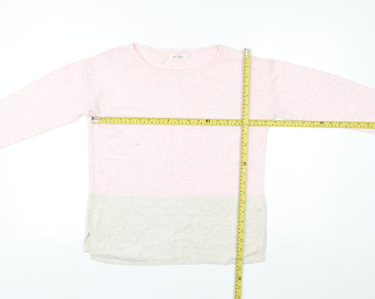 Womens UK 6 Regular Fat Face Pink Pullover Sweatshirt