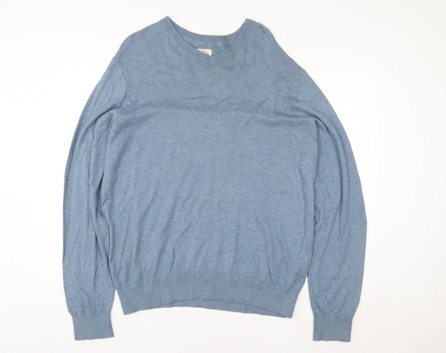 St. John’s Bay Women Blue V-Neck Pullover Sweatshirt Size M