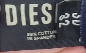 Diesel Women Blue Straight Leg Jeans Size 32 Mid Rise Denim