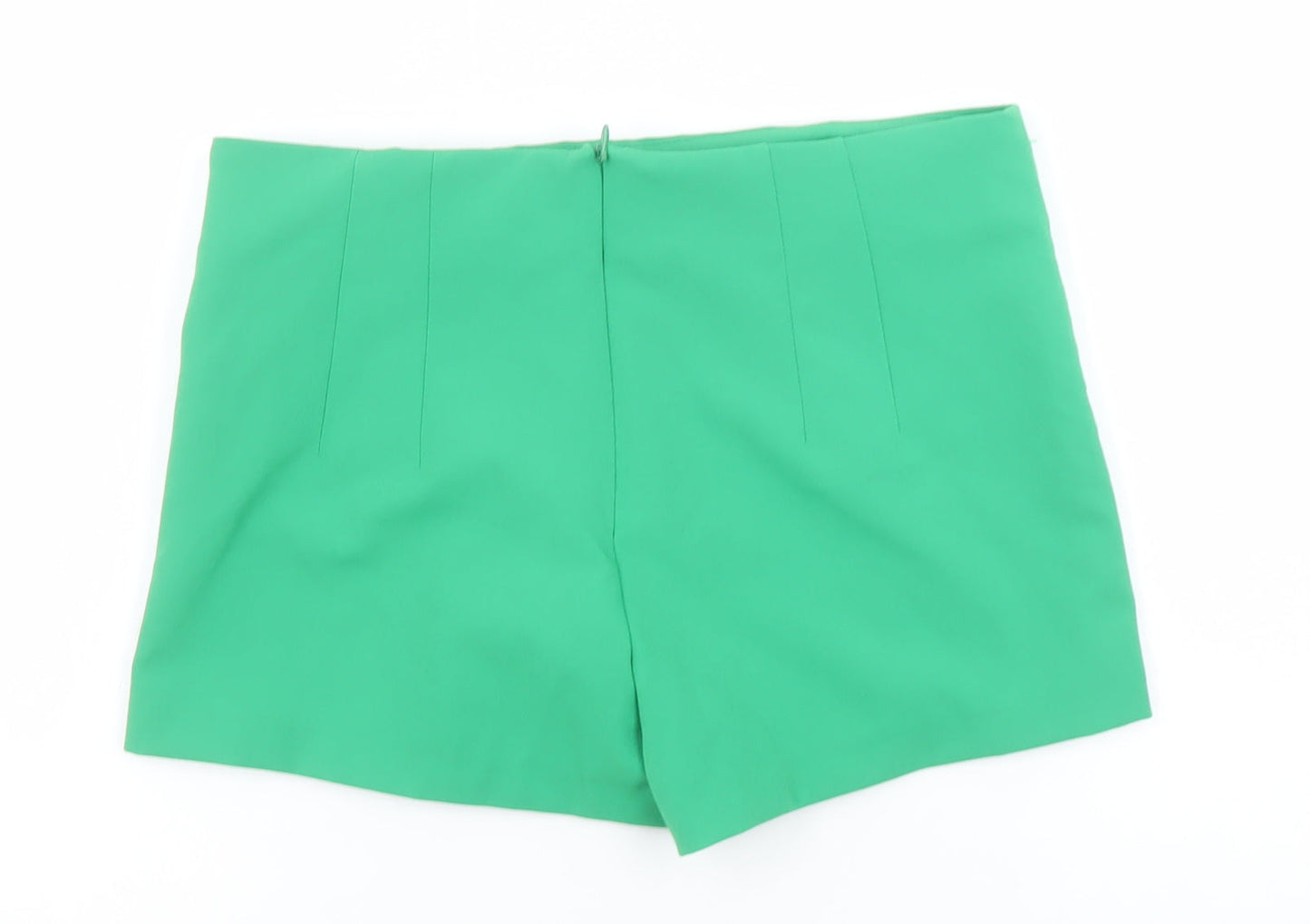 Bershka Women’s Green Short Mini Skort with Buckle Detail Size S