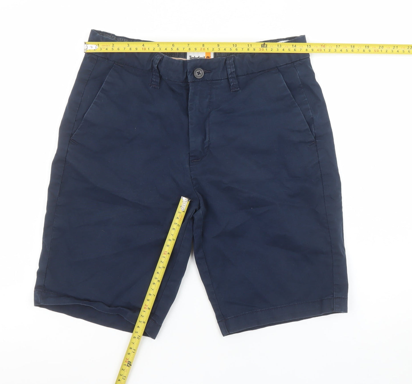 Timberland Men's Blue Chino Shorts Size 30 Regular Fit Casual