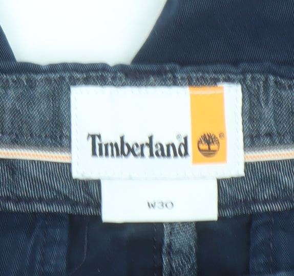 Timberland Men's Blue Chino Shorts Size 30 Regular Fit Casual
