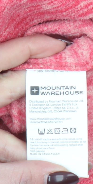 Womens UK 16 Regular Mountain Warehouse Pink Pullover Sweatshirt