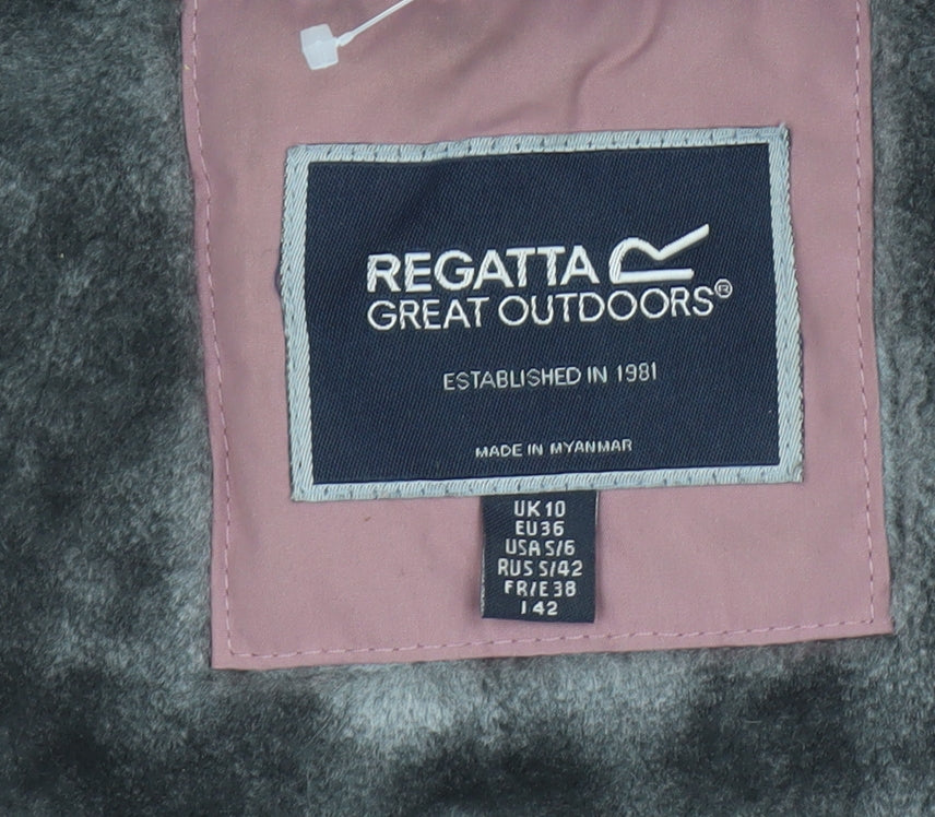 Womens UK Size 10 Regular Regatta Pink Polyester Jacket