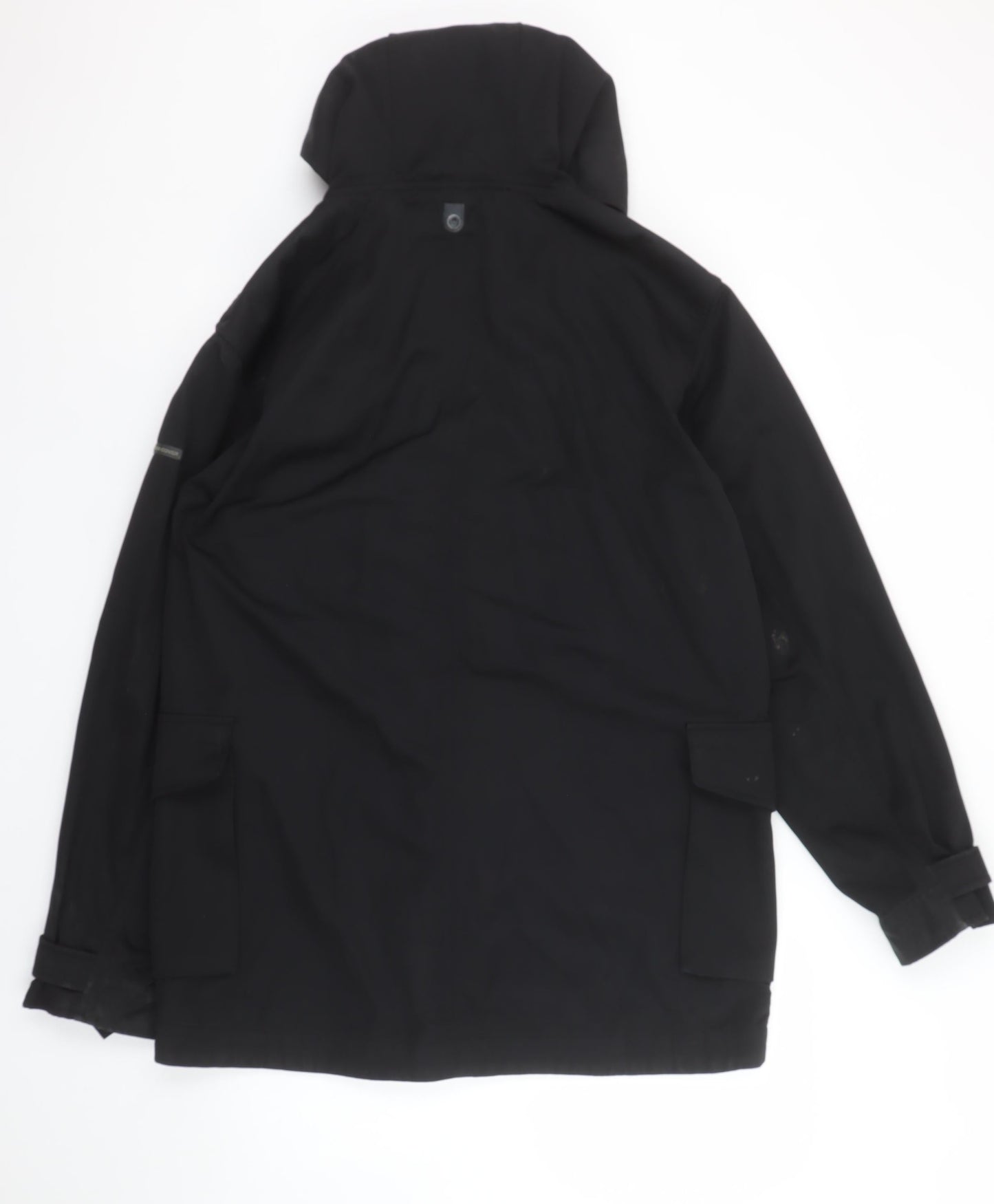Duck and Cover Men's Black Hooded Parka Jacket Size M