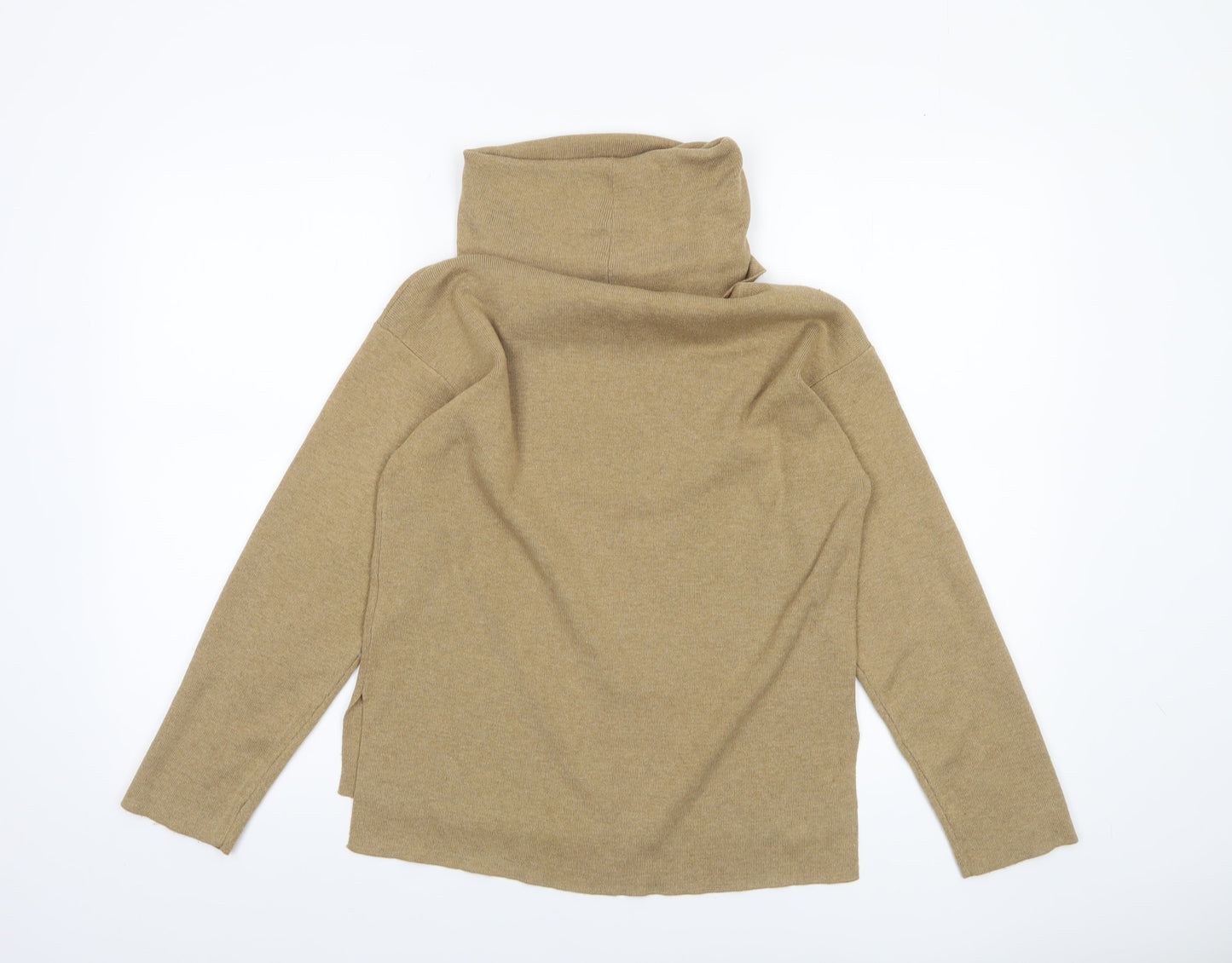H&M Women’s Beige Roll Neck Pullover Jumper XS