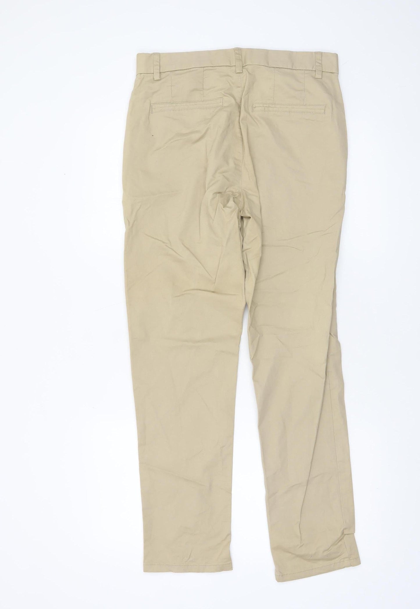Denim Co Men Beige Slim Fit Stretch Chino Trousers W30 L30