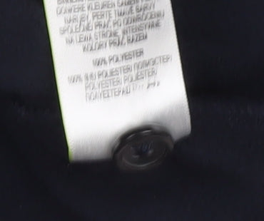 Marks and Spencer Men's Blue Fleece Button Jacket Size M