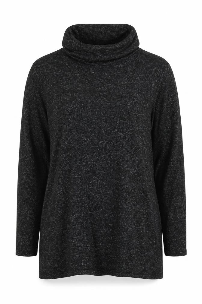 Yessica Womens Grey Roll Neck Long Sleeve Knit Jumper Size L