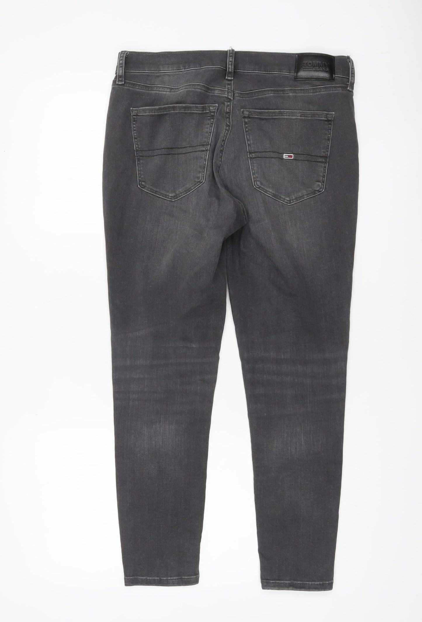 Tommy Jeans Women's Grey Nora Mid Rise Skinny Jeans Size 31