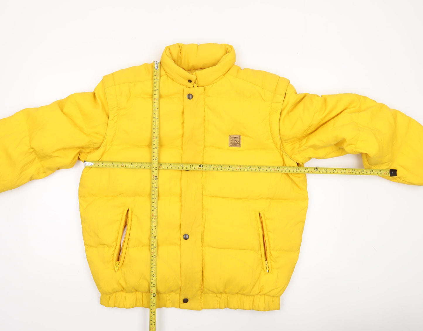Pool Plum Italia Men's Yellow 48 Puffer Jacket Down Filled Winter Coat