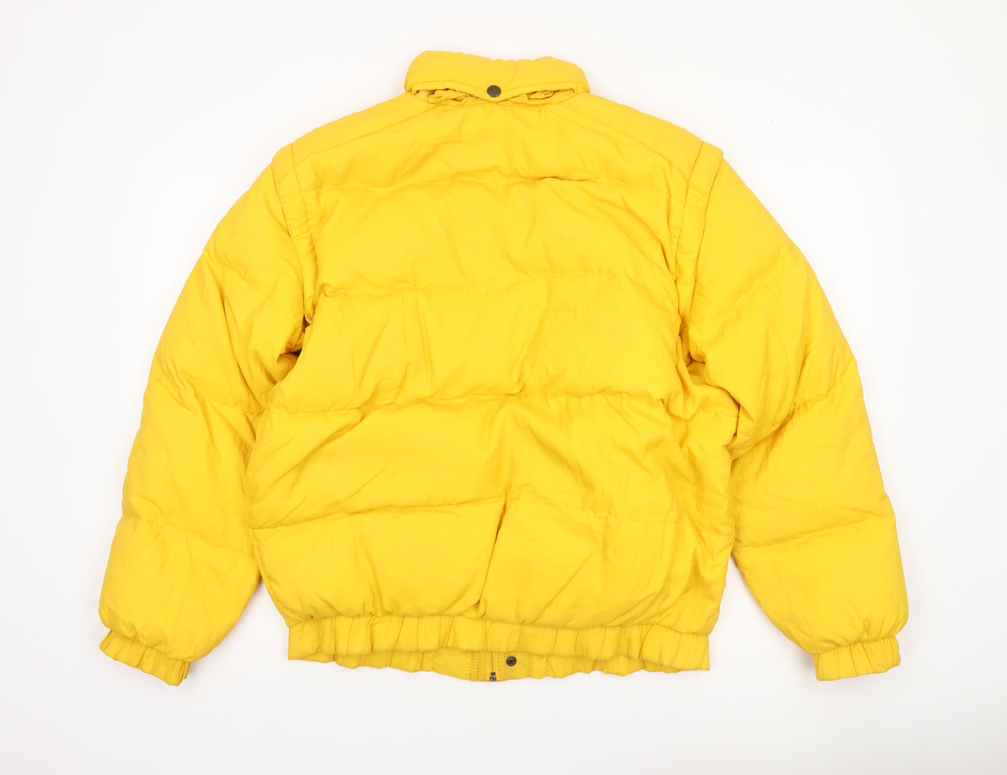 Pool Plum Italia Men's Yellow 48 Puffer Jacket Down Filled Winter Coat