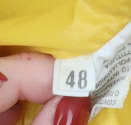 Pool Plum Italia Men's Yellow 48 Puffer Jacket Down Filled Winter Coat