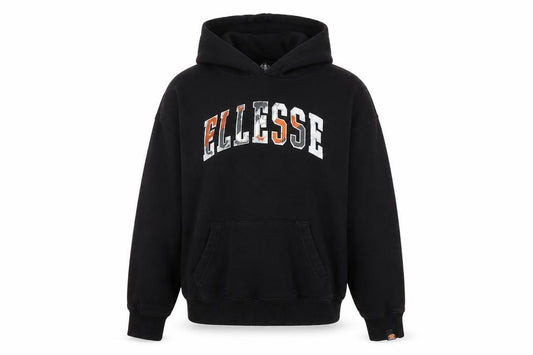 Ellesse Boys Black Pullover Hoodie 10-11 Years Logo Print Sweatshirt