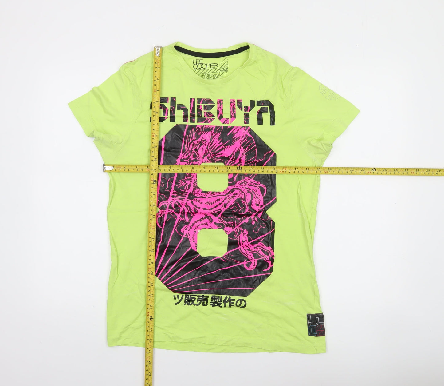 Mens UK Size M Lee Cooper Green  Cotton T-Shirt