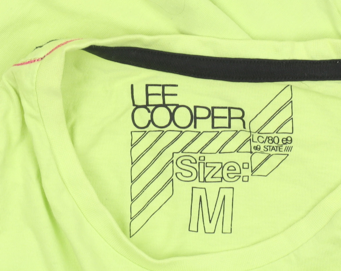 Mens UK Size M Lee Cooper Green  Cotton T-Shirt