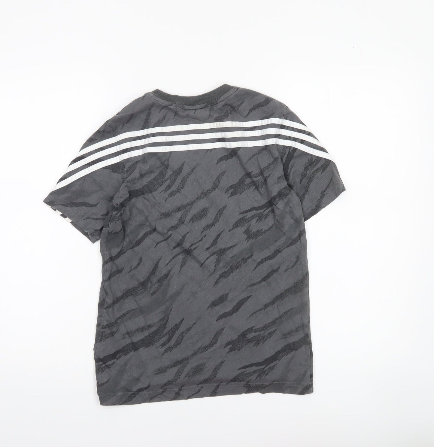 Adidas Boys Grey Camouflage Short Sleeve Sports T-Shirt 12 Years