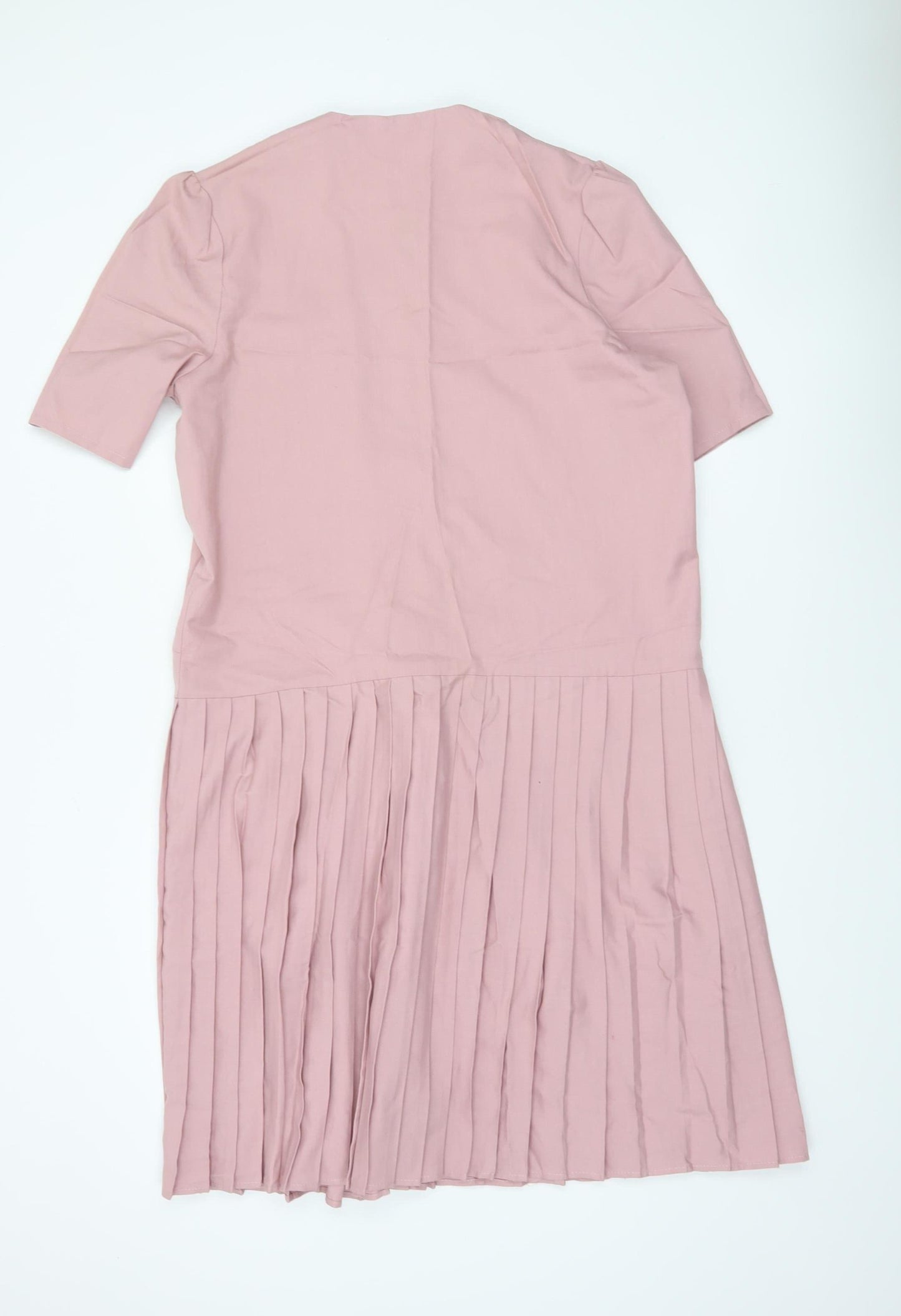 Classics & Co Women Pink Size 18 Pleated Button Shirt Dress