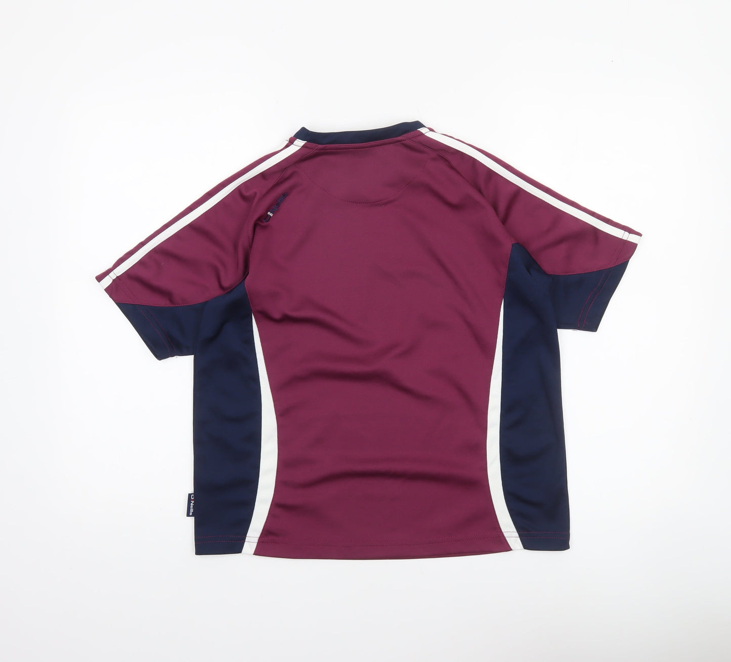 O'Neills Boys Maroon & Navy Short Sleeve Sports T-Shirt 10-11 Years