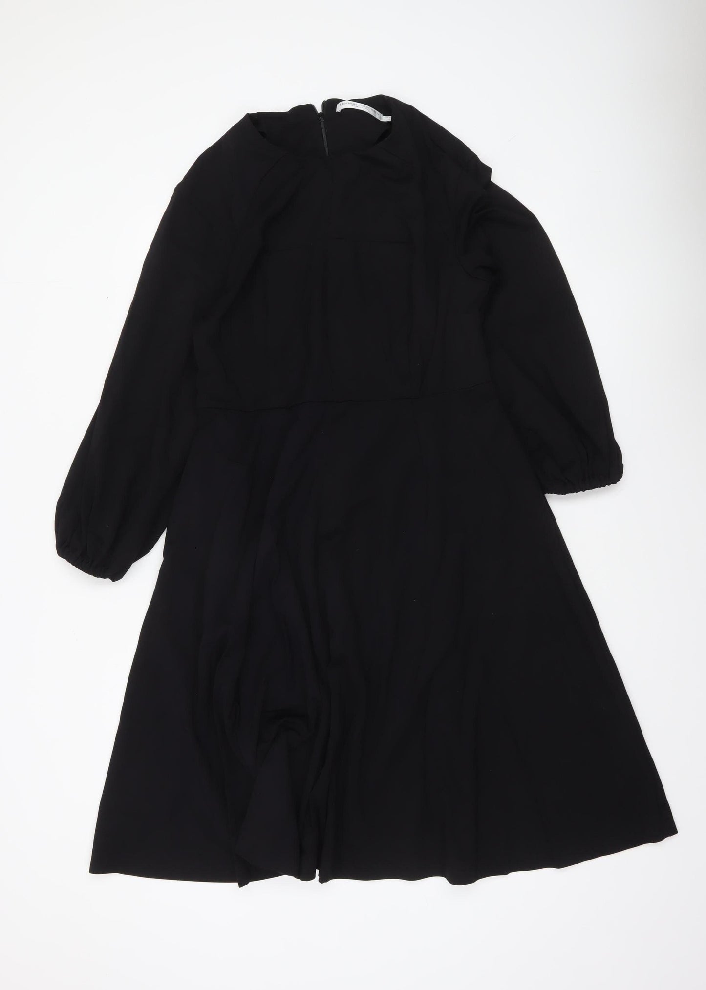 Lennon Courtney Black A-Line Long Sleeve Dress Women’s Size 14