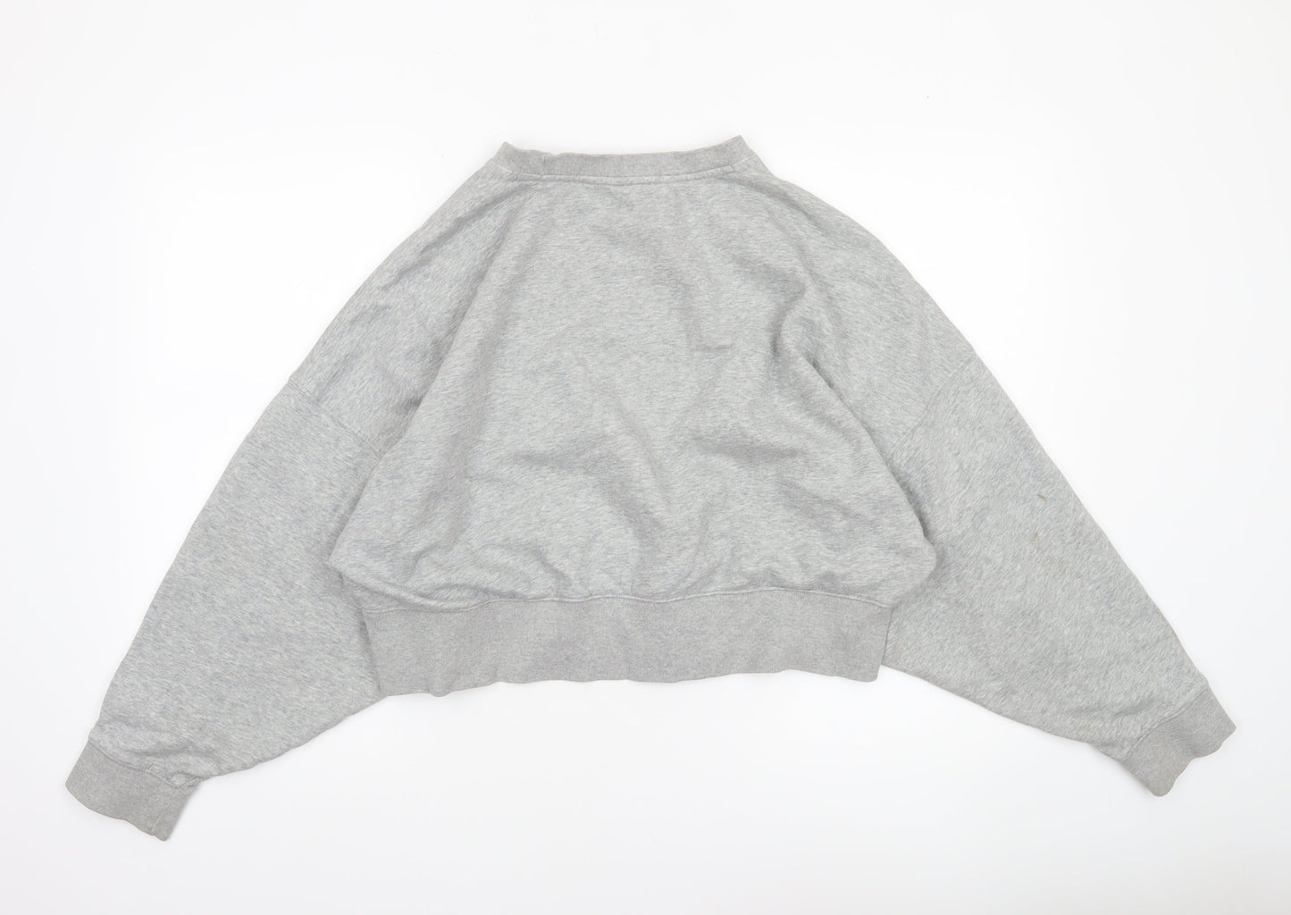 Womens UK 10 Relaxed adidas Grey Pullover Sweatshirt