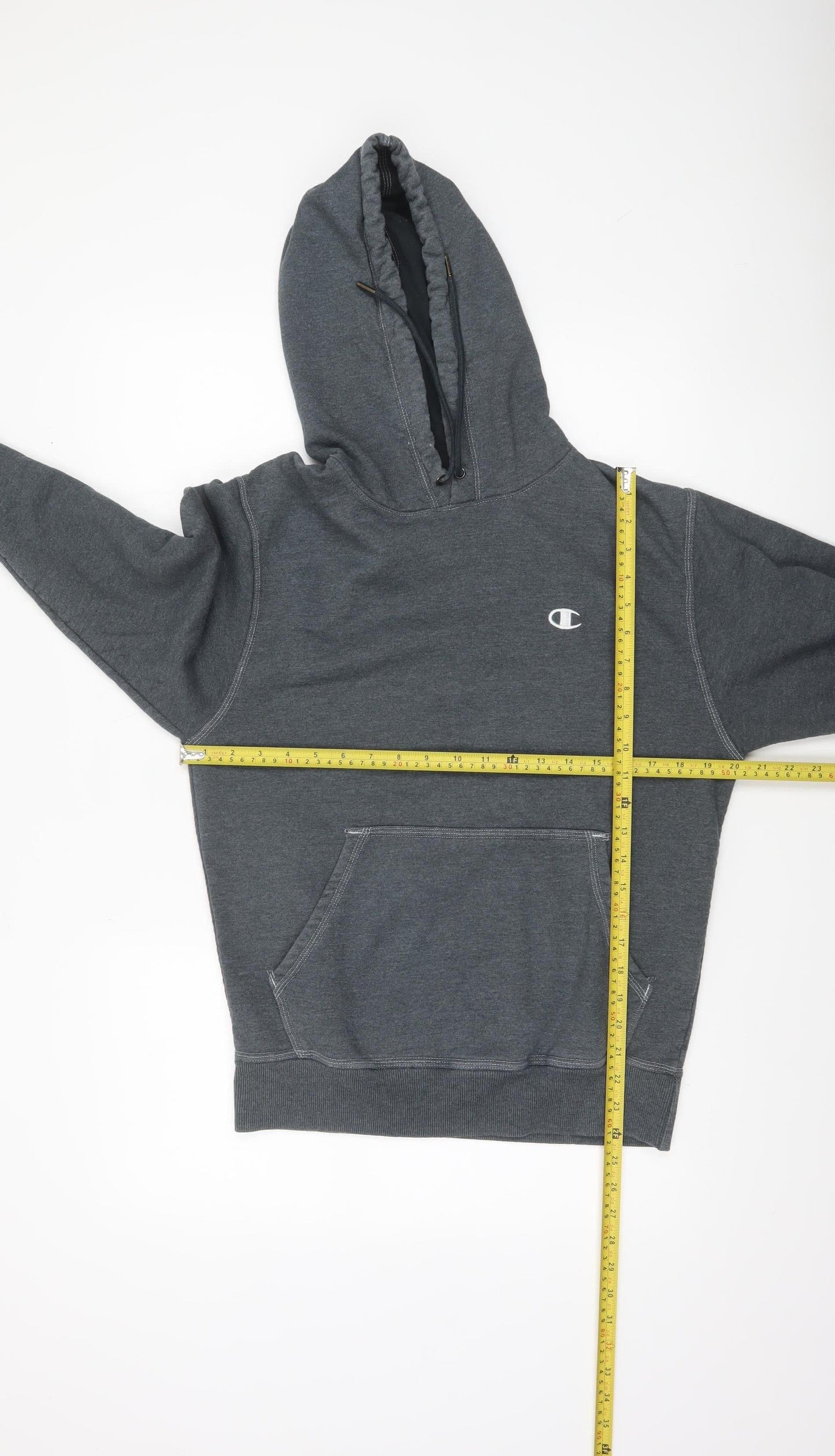 Mens UK S Regular Champion Grey Pullover Hoodie