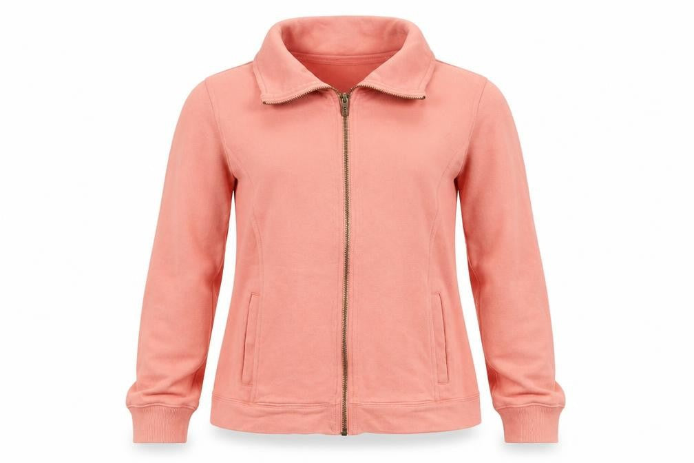 FatFace Women’s Pink Cotton Zip Jacket Size 10 Casual Full Zip
