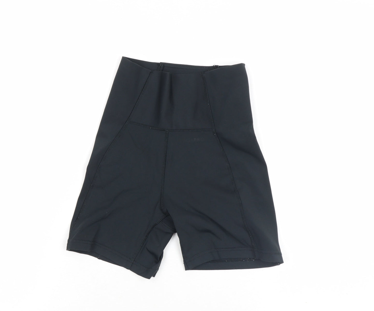 USA Pro Womens Black Size 6 Biker Shorts High Waist Stretch Gymwear