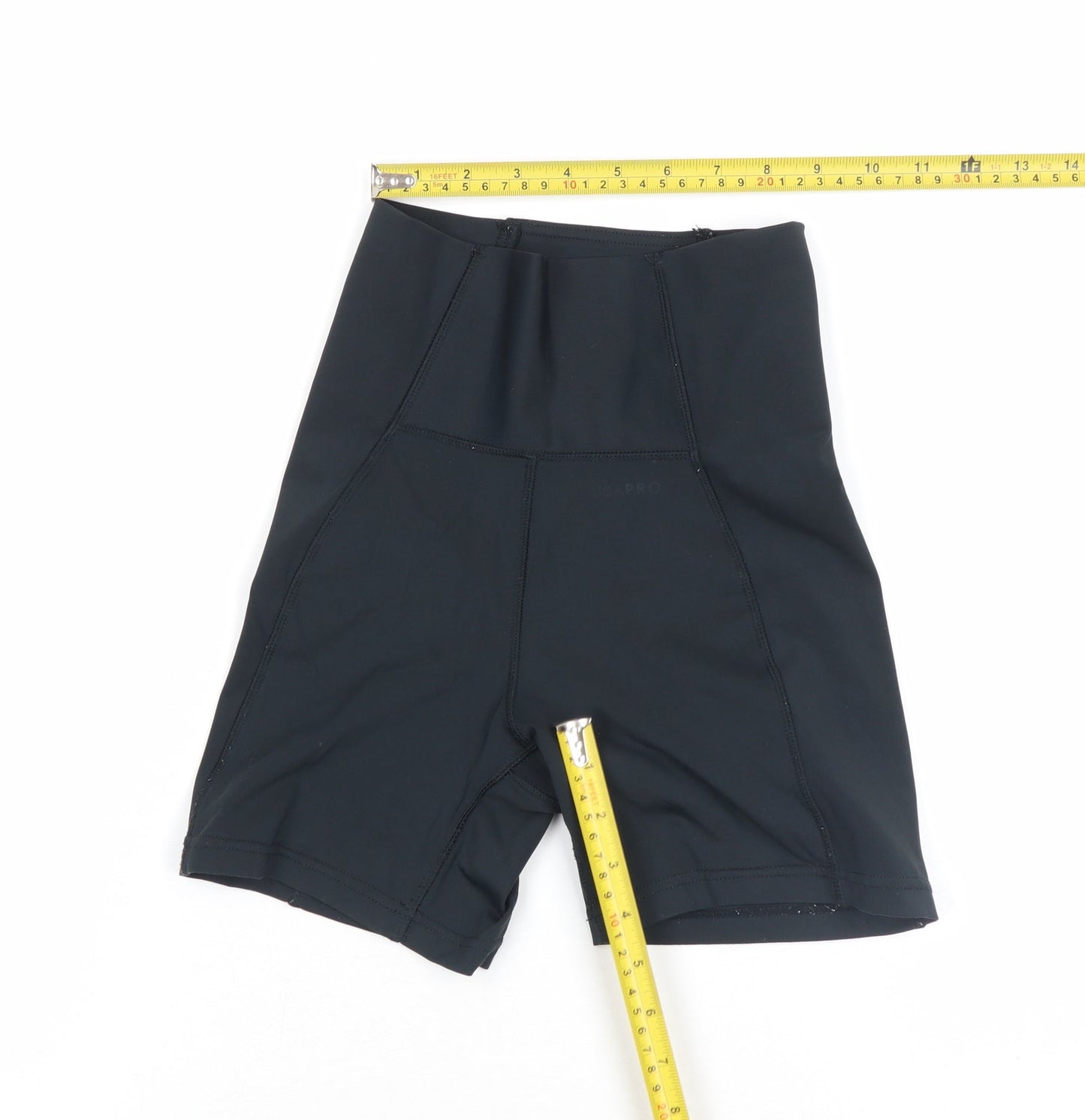 USA Pro Womens Black Size 6 Biker Shorts High Waist Stretch Gymwear