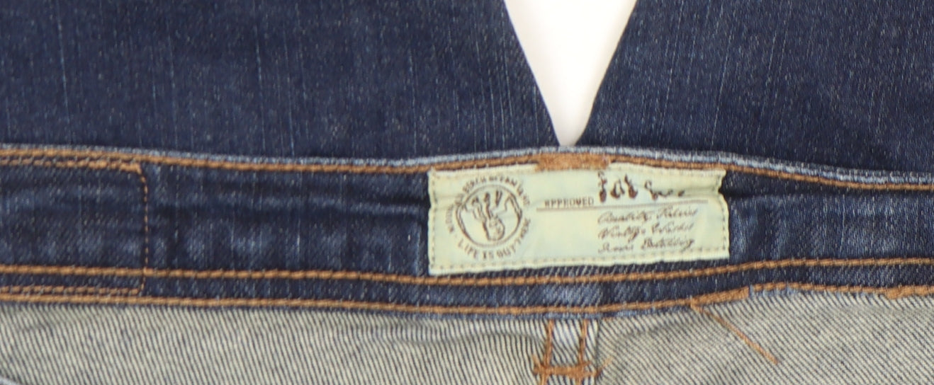 Fat Face Women’s Blue Mid Rise Skinny Stretch Denim Jeans Size 12
