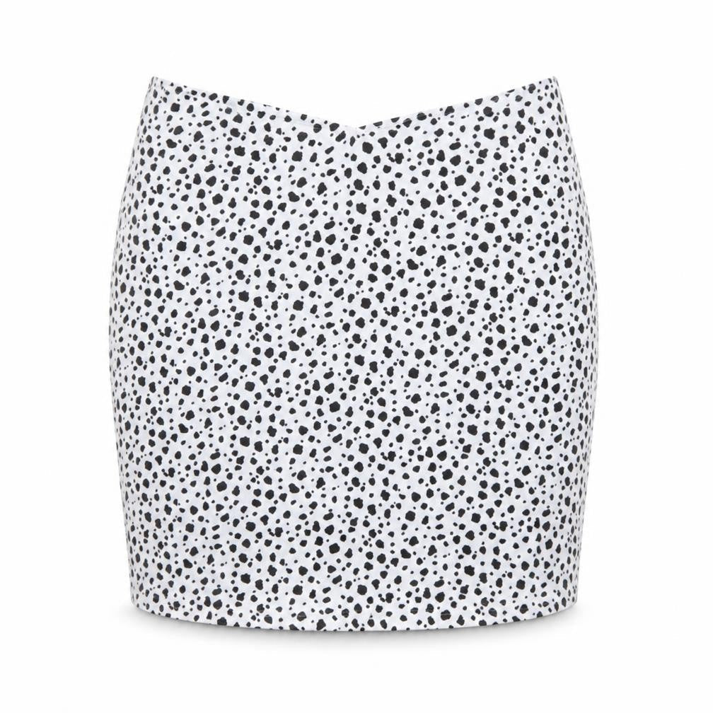 Missguided Women’s White Animal Print Stretch Pencil Skirt Size 8