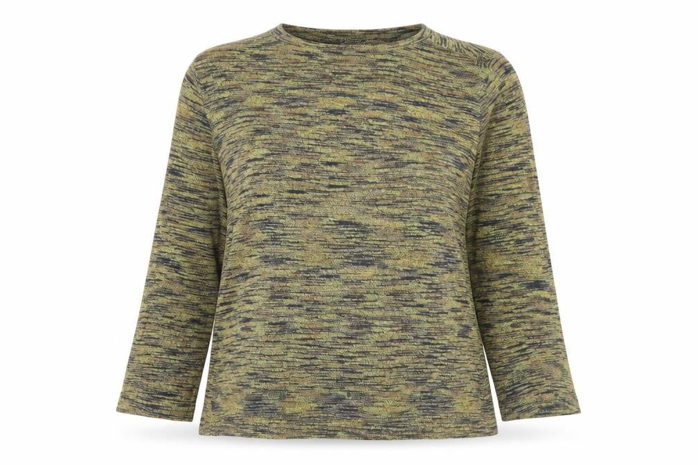 Next Women’s Multicoloured Crew Neck Jersey Top UK 12 3/4 Sleeve