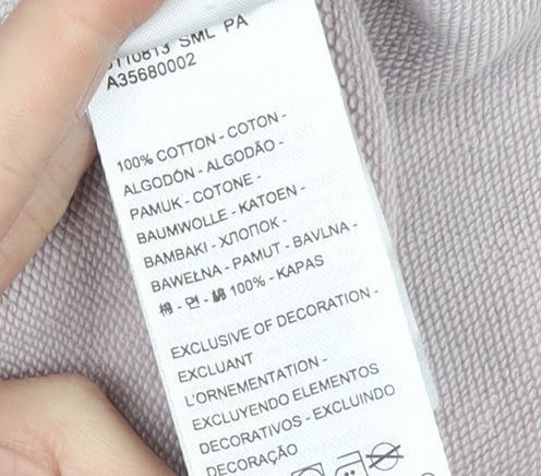 Womens UK L Regular Levi's Pink Full Zip Hoodie