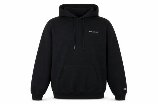 Mens UK L Regular Champion Black Pullover Hoodie