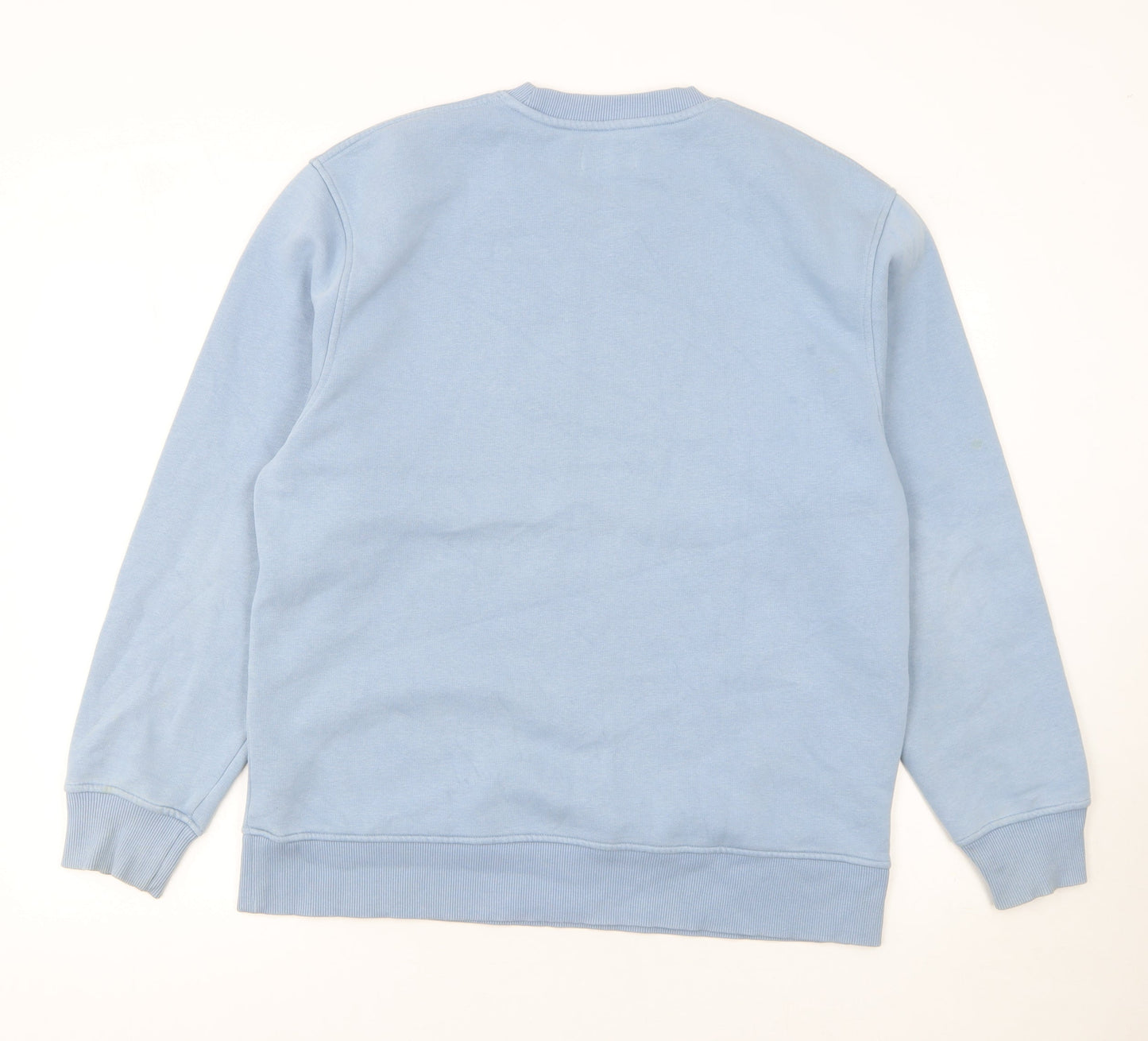Topman Men's Blue Embroidered Flower Sweatshirt Size M