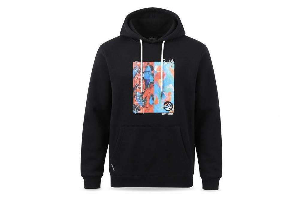 Saint + Sinner Men's Black Pullover Hoodie Size S Graphic Print
