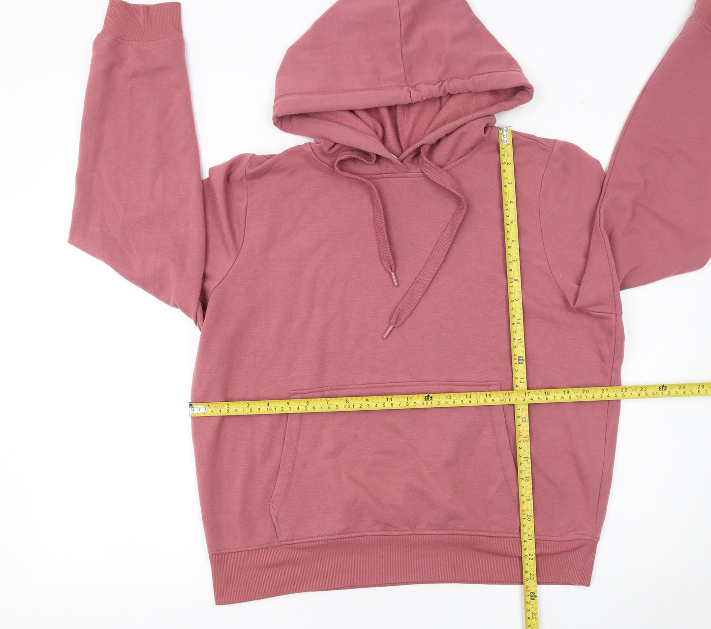 90 Degree by Reflex Womens Pink Pullover Hoodie XL Polyester Blend