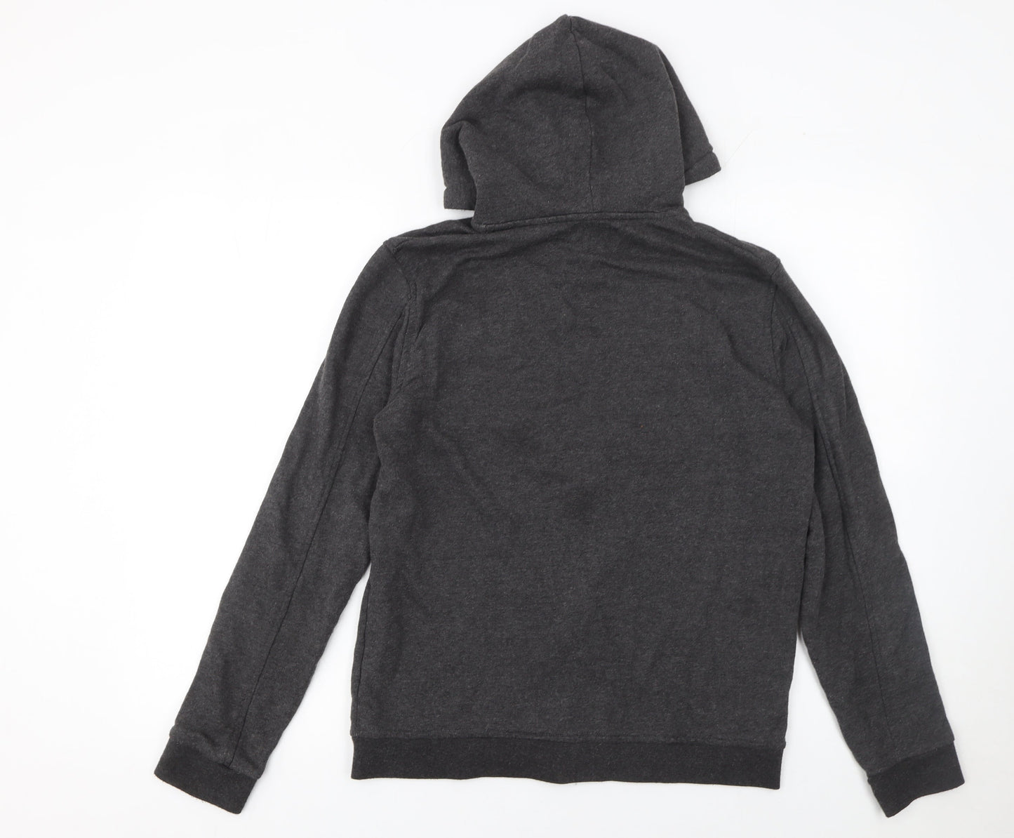 Mens UK L Regular GUESS Grey Full Zip Hoodie