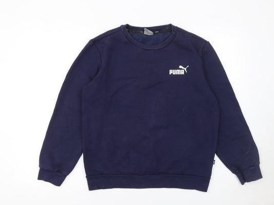 Mens UK S Regular PUMA Blue Pullover Sweatshirt